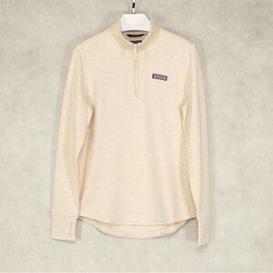 Vineyard Vines Cream Quarter-Zip Sweatshirt